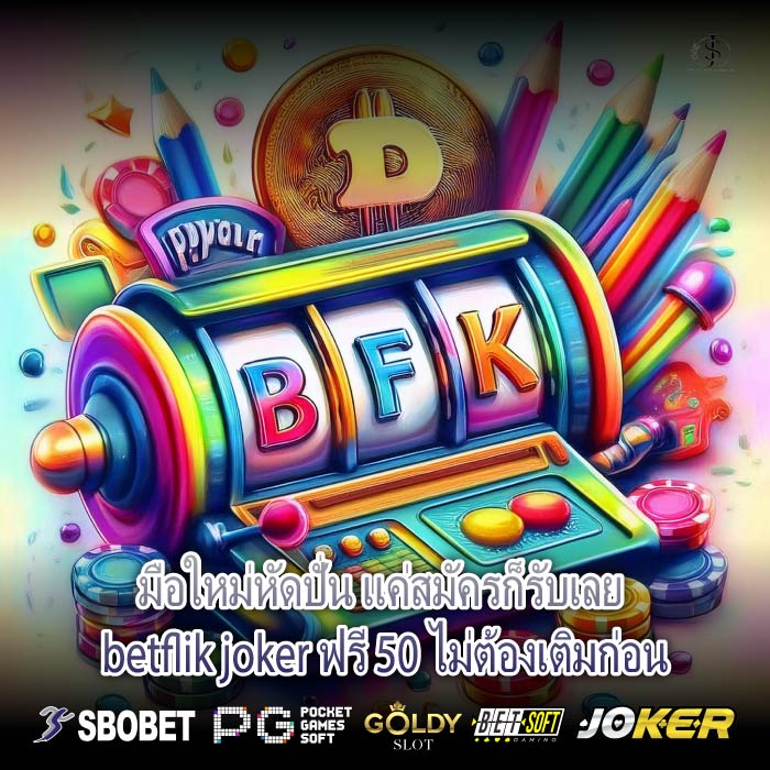 มือใหม่หัดปั่น แค่สมัครก็รับเลย betflik joker ฟรี 50 ไม่ต้องเติมก่อน